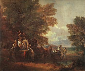 托馬斯 庚斯博羅 the harvest wagon 托馬斯 庚斯博羅 the harvest wagon